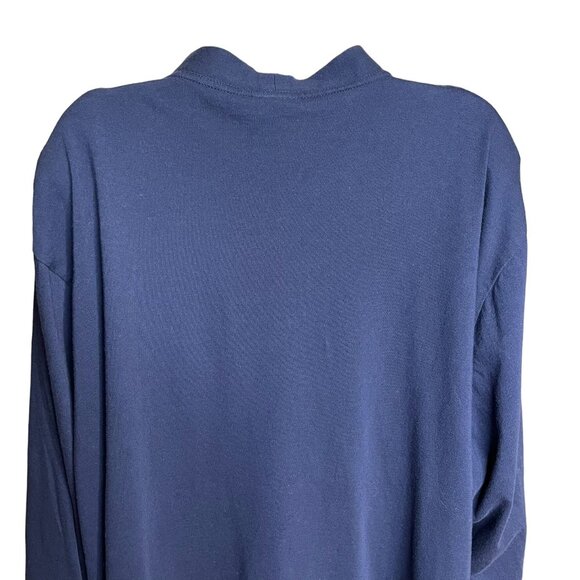 Just My Size Womens Blue Cardigan Sweater Long Sleeve Plus Size 3X u Shoulder Pa - Picture 6 of 8